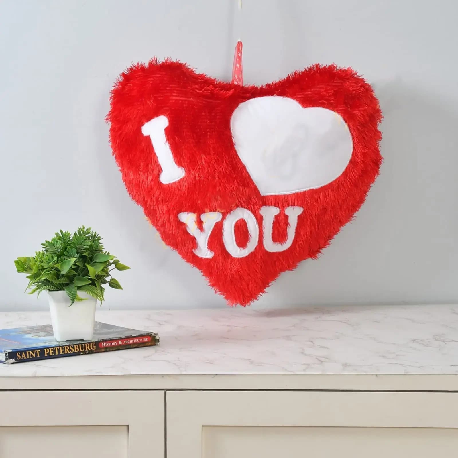 Super Shine Big Heart Cushion 20X20