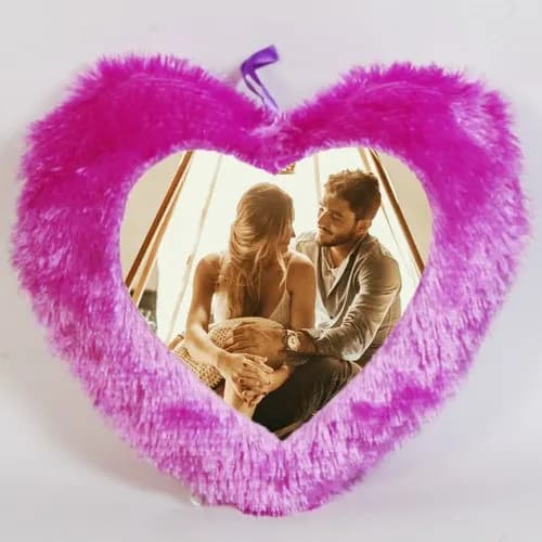 Mini Heart Purple Cushion